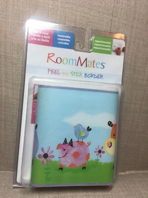 Roommates Polka Dot Piggy Peel and Stick Wall Border