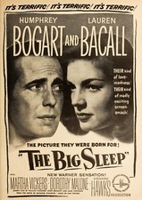 Bogart & Bacall - The Big Sleep movie ad - 1946 - 4 x 6 inch Photo Print