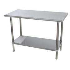 48 in x 24 in Stainless Steel Work Table w/ Stainless Steel Undershelf