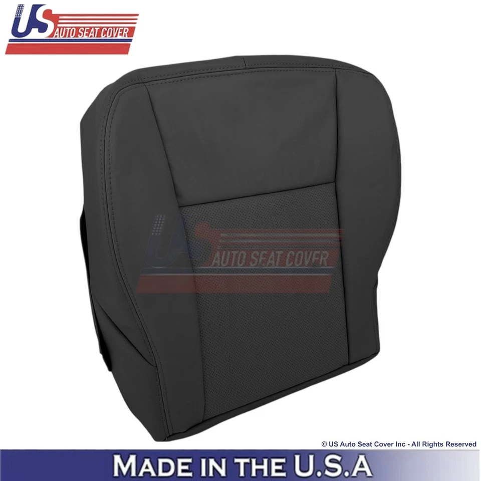 Fundas de asiento de repuesto delanteras de cuero negras para Cadillac CTS 2003-2007 Foto 4 de 4