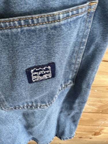 Vintage Y2K Carpenter Jorts 34” On Fire ‘7 Inseam Thighs Workwear - Picture 2 of 7