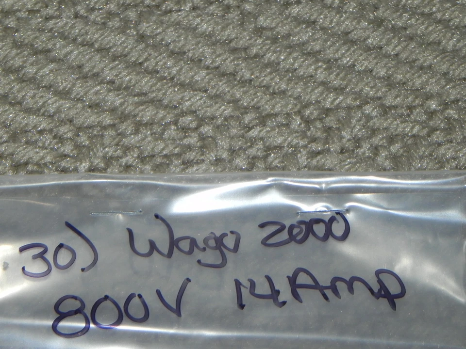 30) 2-way Wago 2000 Series 800V 14AMP Jumper Light Gray Fanuc Controller Jumpers - Image 3 of 4