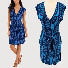 Tory Burch Ivette Silk Jersey Wrap Dress S
