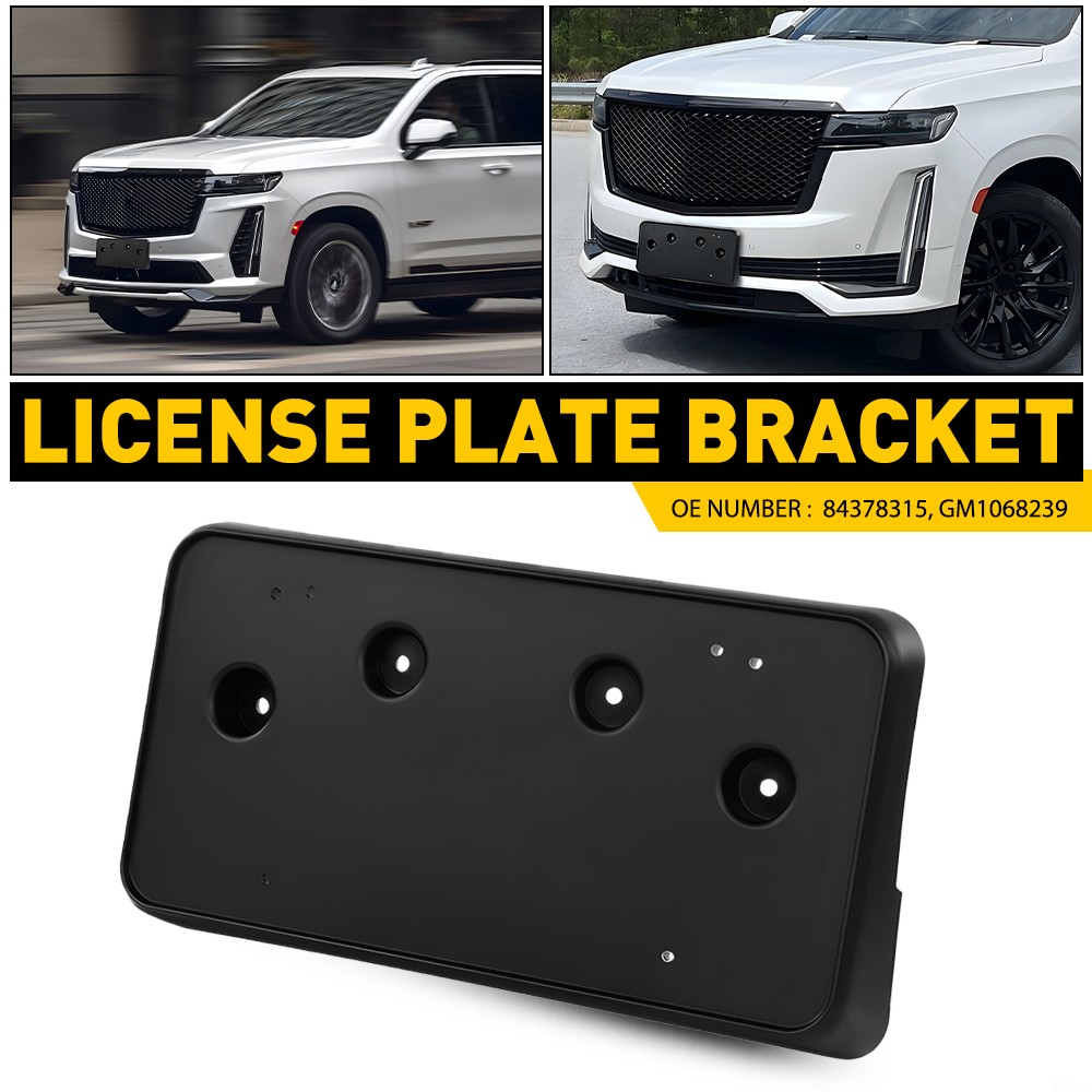 Front Bumper License Plate Frame Bracket For 2021-23 Cadillac
