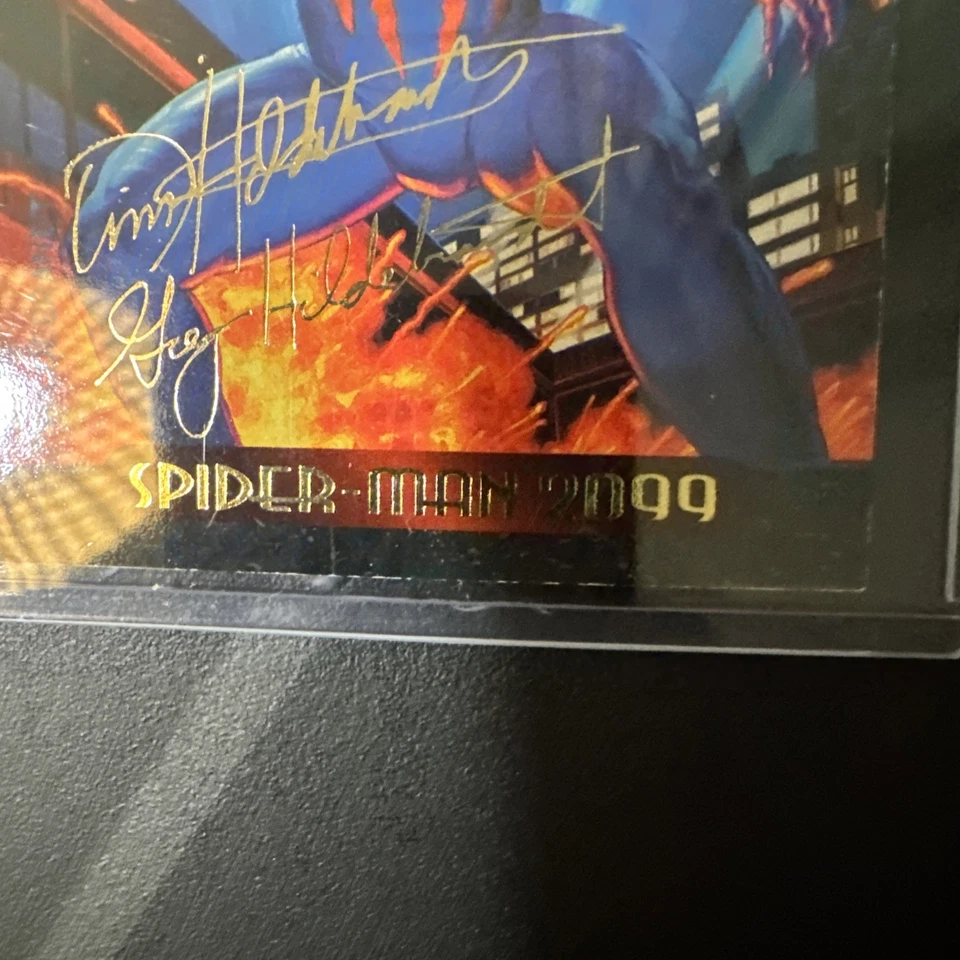 1994 Fleer Marvel Masterpieces #116 SpiderMan 2099 Gold Foil Signatures - Bild 4 von 4
