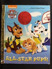 Vintage A Little Golden Book Paw Patrol All-Star Pups 2016 7373