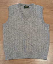 Vintage Men's Country Squire by Jantzen Sweater Vest Gray Wool - M