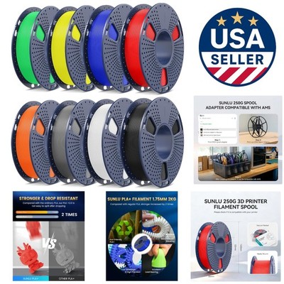 PLA+ 2.0 Filament Bundle - 1.75mm, 2kg Total, Vacuum Packed for Quality