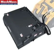 MechMaxx 40'' Working Width Mini Skid Steer Box Broom Sweeper Attachment,BS40