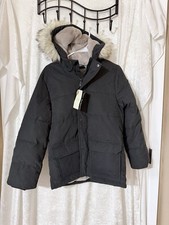 NWT Abercrombie Kids Boys Girls Ultra Cozy Parka Black Size 11/12 Jacket