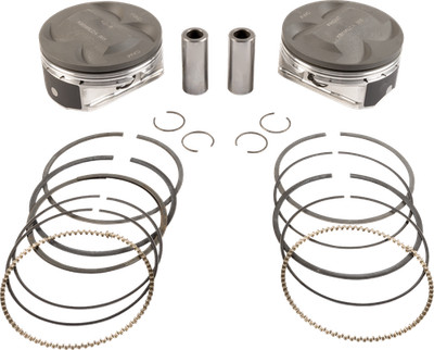 KB PERFORMANCE Piston Kit 4.250 005 118 CR 124 Big Bore 107 M8