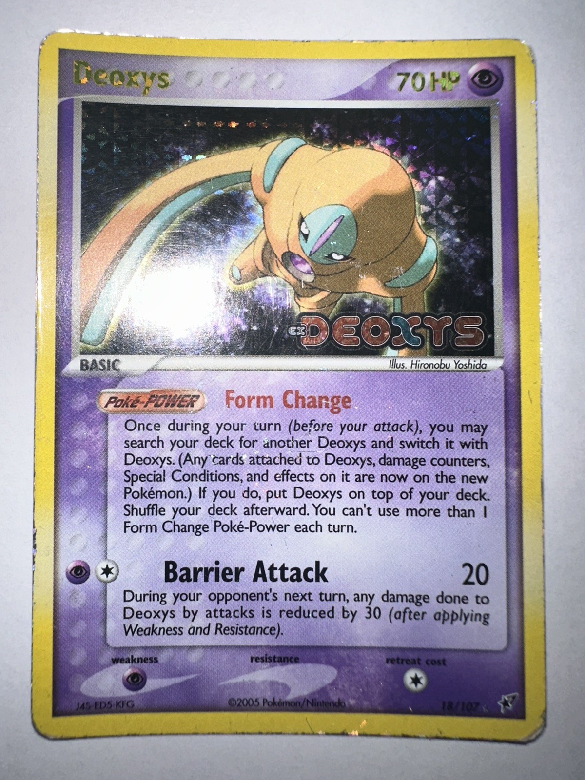 Deoxys Reverse Holo 18/107 MP/HP Deoxys