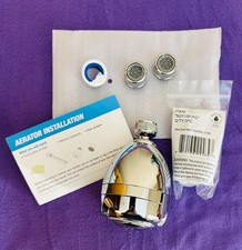 NEW-OPEN BOX CERTIFIED WATERSENSE FAUCET AERATORS  SHOWERHEAD KIT-MONEY SAVER 