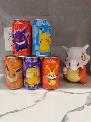 QDOL POKEMON SODA Water 330 mL - TAIWAN EXCLUSIVE - COLLECTIBLES!!