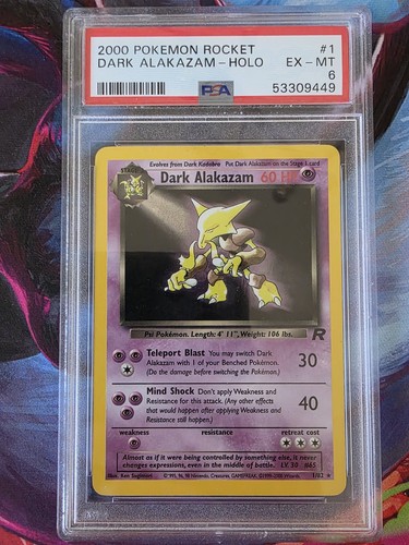 Dark Alakazam (Unlimited) graded PSA 6 for sale on eBay