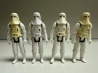 Vintage Star Wars 1980 Hong Kong Hoth SNOWTROOPER lot of 4 Figures.