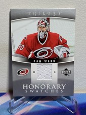 2006-07 Upper Deck TRILOGY Hockey CAM WARD #HS-CW HONORARY SWATCHES JERSEY