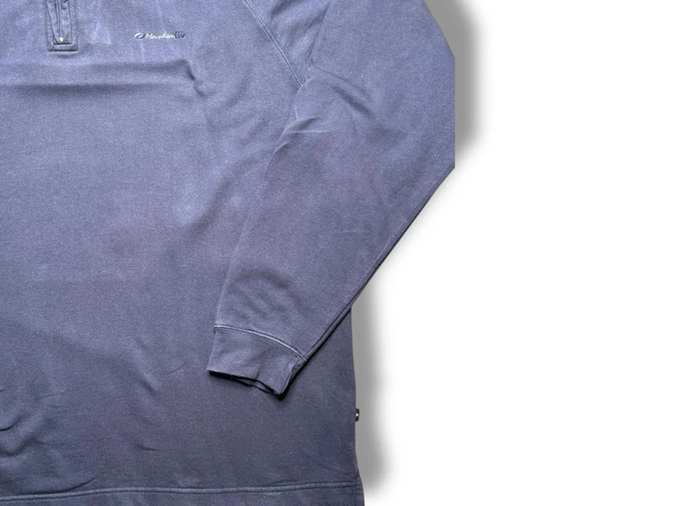 Mountainlife Fleece XL 1/4 Zip Pullover navy - Outdoor Wandern Oberteil sehr guter Zustand - Bild 4 von 4