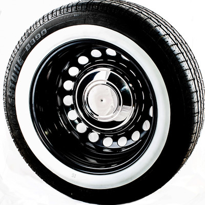 16 Zoll Weißwandverkleidung Set - American Style für Ford Chevy Seitenwände