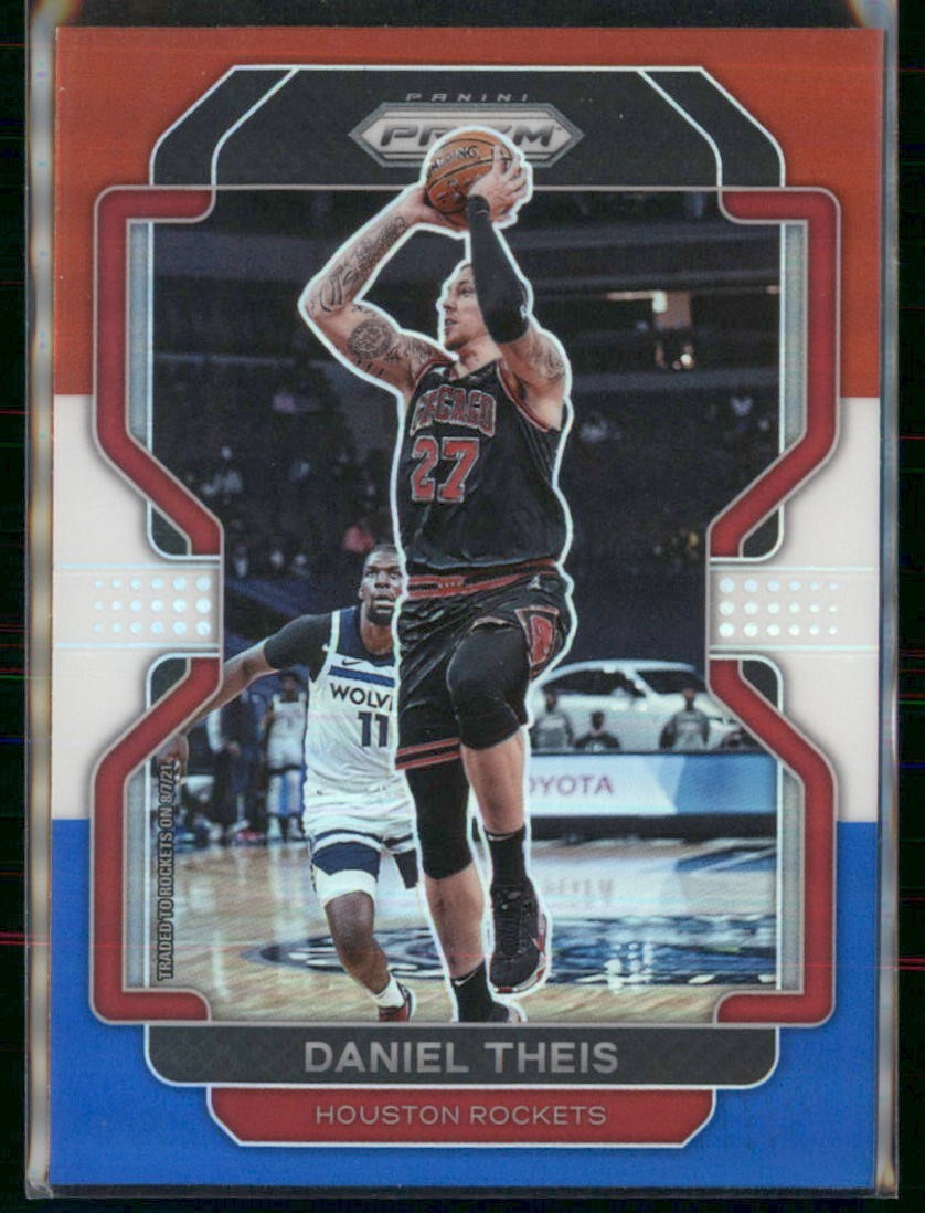 2021-22 Panini Prizm - Daniel Theis Red White & Blue #3