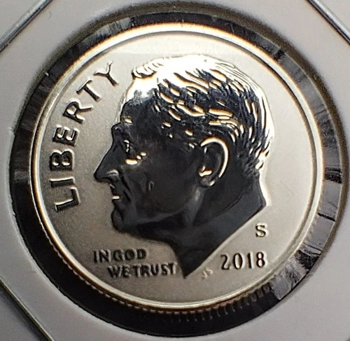 2018-S Silver Roosevelt Dime Reverse Proof LOT Of TWO.
