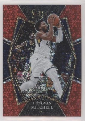 2021 Panini Select Premier Level Red Disco Prizm /49 Donovan Mitchell #178 hs9