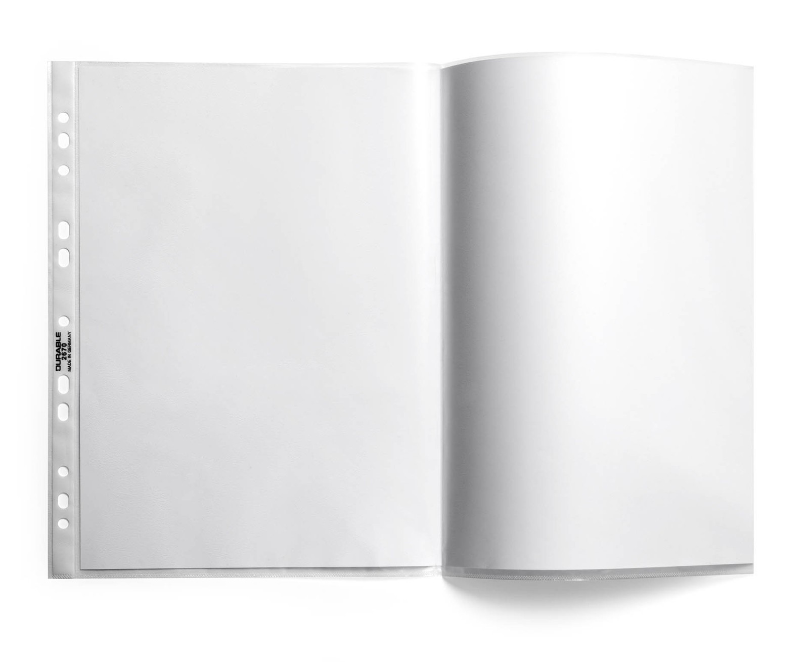 Durable Transparent Punched Pocket A3 Landscape   Punched Document Wallet with T