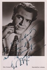 O.W. FISCHER Original Autogramm signierte Rü...