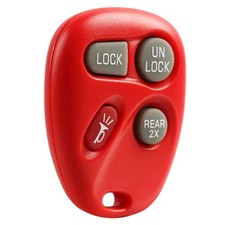 Key Fob Remote Replacement for 1999-2005 GM KOBLEAR1XT Red
