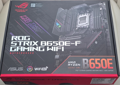 ASUS ROG STRIX B650E-F GAMING WIFI ATX Motherboard, AMD AM5, DDR5, Wi-Fi 6E