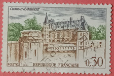 France 1963 - Chateau Amboise 0,30 - Yvert 1390 Oblitéré Used Stamp Castle Loire