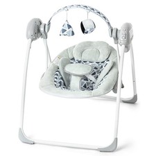 Portable Baby Swing for Infants, Adjustable Speed, Music Timer, Easy to Fol...