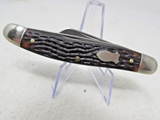 NOS 3 Bladed John Primble Belknap Inc. 916 USA Made Knife Very Small Stain Spots