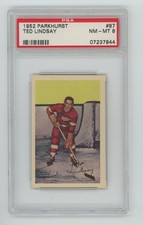 1952-53 Parkhurst #87 Ted Lindsay PSA 8 HOF