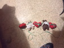 Vintage Handmade Teddy Bear and Heart Garland...