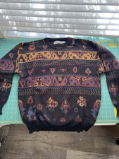 Method Mens Vintage Knit Geometric Sweater L ...