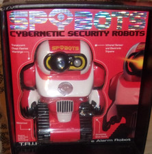 SPYBOTS Cybernetic Security Robots Red T.R.I.P. LED Tripwire Alarm Robot