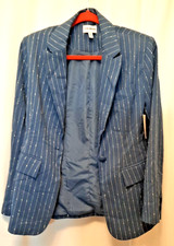 Steve Madden XS nwt blue and white stripe blazer msrp 99