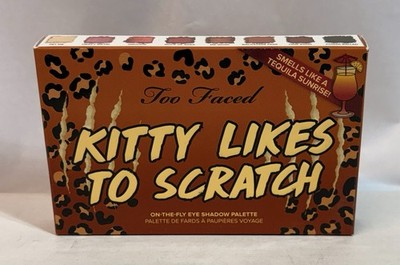Too Faced KITTY LIKES TO SCRATCH On The Fly Eyeshadow Palette 8 Colors / NIB