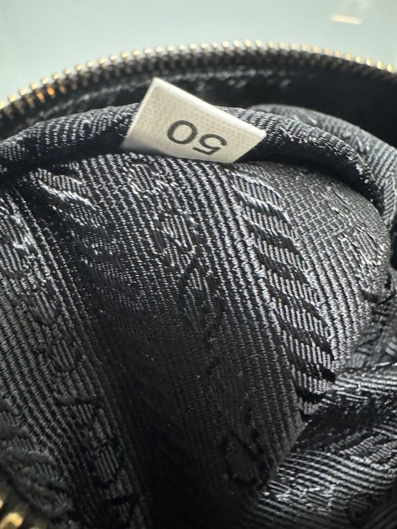 PRADA Shoulder Bag Handbag Accessory Pouch Leather Black with Dust Bag Authentic thumbnail 6