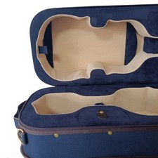 4/4 Double Violin Case with Handles and Backpack Straps Carry-on Violin Case