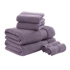 Turkish 100 Cotton Towel Set, 600Gsm Luxury Premium Weight, Soft Absorbent H...