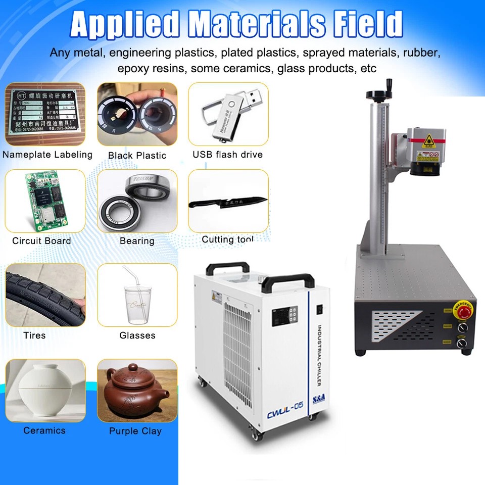 CRS 5W UV Laser Marking Engraver Machine 355NM For Glass Metal Wood Acrylic