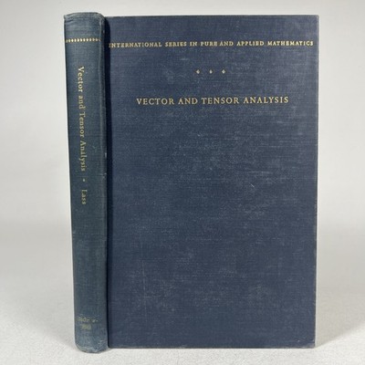 Vector and Tensor Analysis Lass Hardcover Vintage 1950 McGraw Hill Mathematics