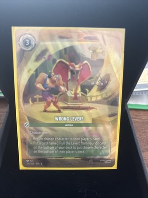 Wrong Lever! (Enchanted) 216/204 Reign of Jafar Holo