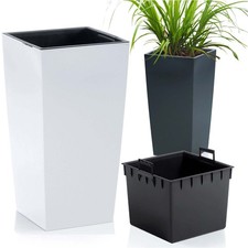 Pot de fleurs avec insert hauteur pot de fleurs pot de plantation...