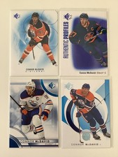2020-21 21-22 23-24 24-25 Upper Deck SP Connor McDavid Blue Parallel 4 cards lot