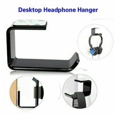 Headphone Stand Hanger Holder Dual Headset Tape Under Desk Hook Clever Mount JQ