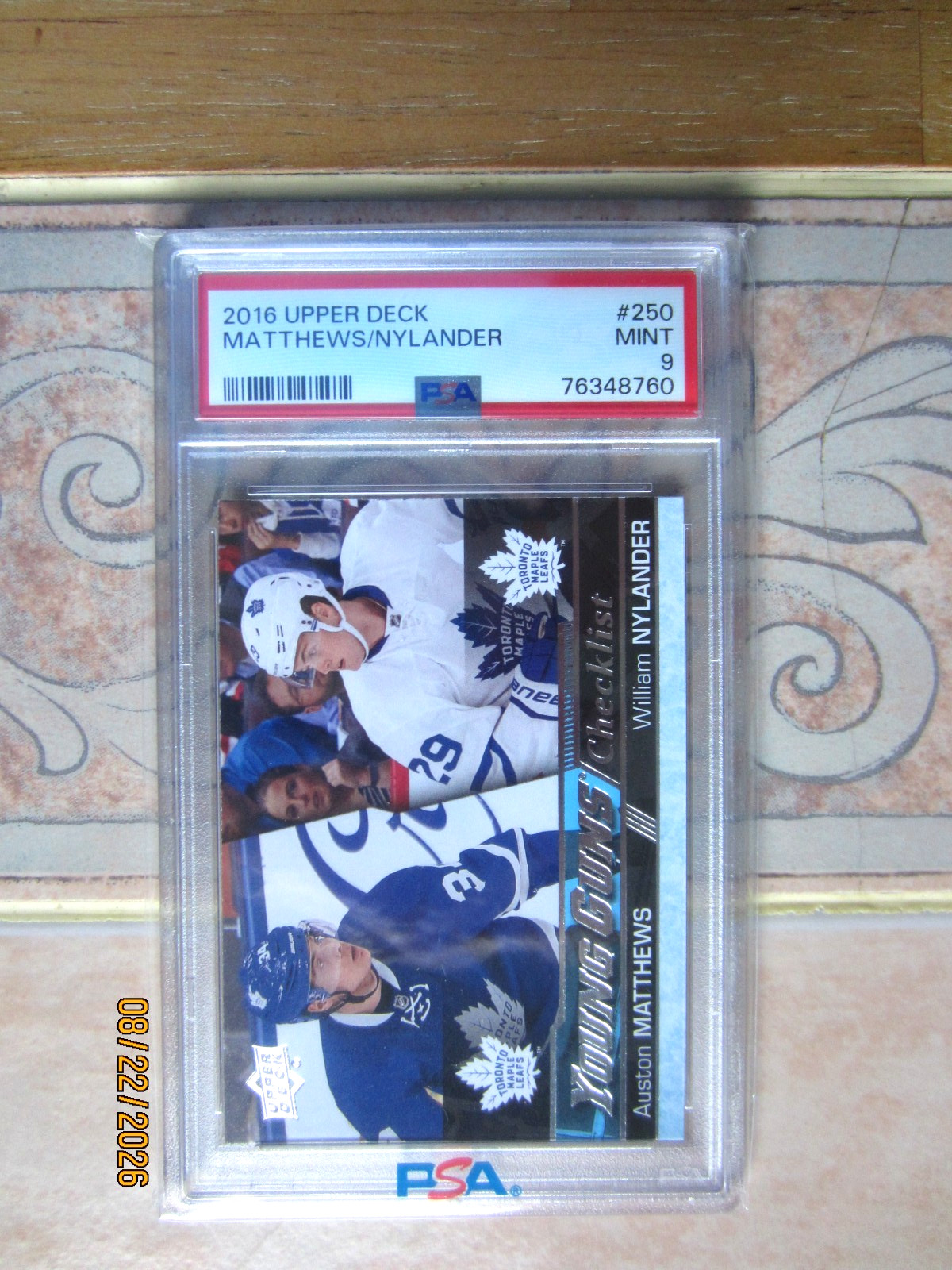 2016-17 Upper Deck - Young Guns Checklist Auston Matthews, William Nylander #250