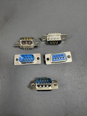 Lot of 10 DB9 Female D-Sub 9 Pin Panel Mount Connectors RS232 Serial